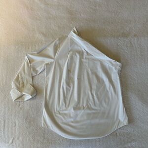 Banana Republic- women’s 14 - white one shoulder top